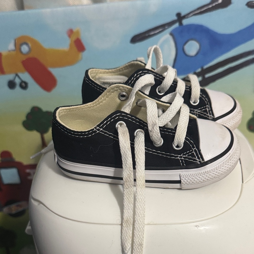 Converse Black and White Kids Sneakers